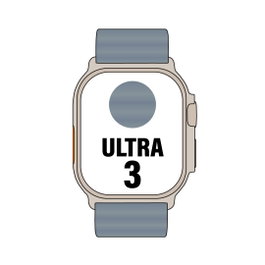 Apple Watch Ultra 3 GPS/Cellular 49mm Titanio Natural/Correa Ocean Azul Náutico